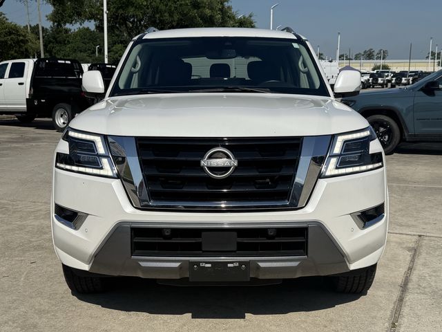 2024 Nissan Armada SV White at Texan Dodge Chrysler Jeep Ram