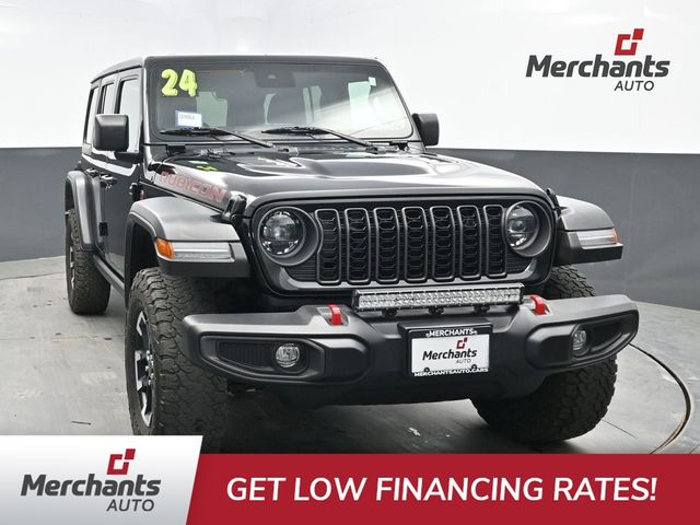 Black Clearcoat 2024 Jeep Wrangler SUV / Crossover Four-Wheel Drive 8-Speed Automatic