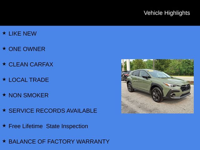 2026 Subaru Crosstrek Base Green at Rafferty Subaru