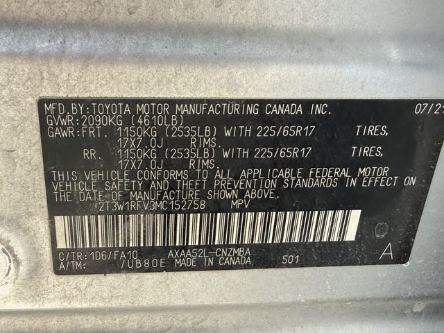 2021 Toyota RAV4 XLE Silver at DeMontrond Auto Country