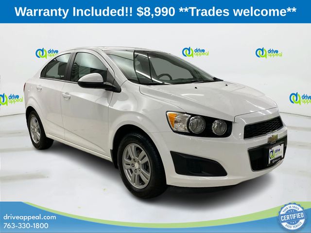 Summit White 2016 Chevrolet Sonic Sedan Front-Wheel Drive 6-Speed Automatic