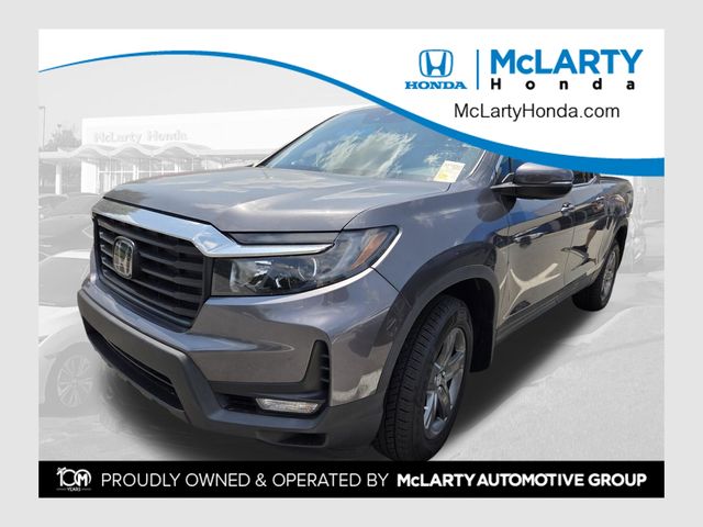 Gray (Modern Steel Metallic) 2023 Honda Ridgeline Pickup Truck All-Wheel Drive 9-Speed Automatic