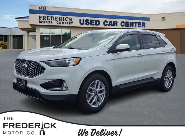 Star White Metallic Tri-Coat 2024 Ford Edge SUV / Crossover All-Wheel Drive 8-Speed Automatic