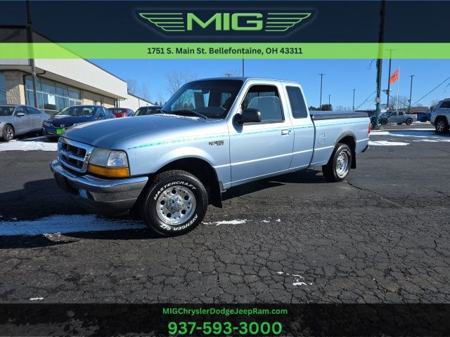 Light Denim Blue Clearcoat Metallic 1998 Ford Ranger XLT Extended Cab SB Pickup Truck Rear-Wheel Drive 5-Speed Automatic Overdrive