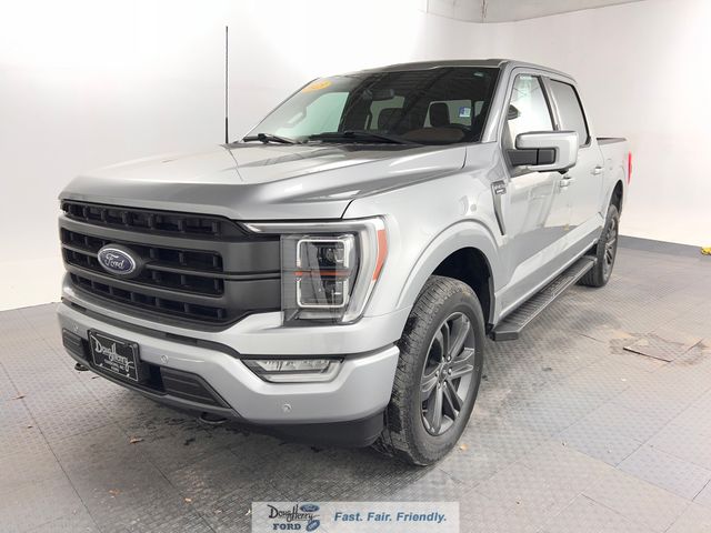 Iconic Silver Metallic 2023 Ford F-150 Lariat SuperCrew 4WD Pickup Truck Four-Wheel Drive Automatic