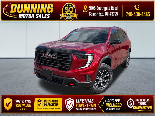 Volcanic Red Tintcoat 2024 GMC Acadia SUV / Crossover Four-Wheel Drive 8-Speed Automatic
