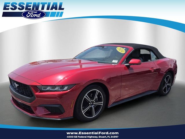 Red Metallic 2024 Ford Mustang Convertible Rear-Wheel Drive Automatic
