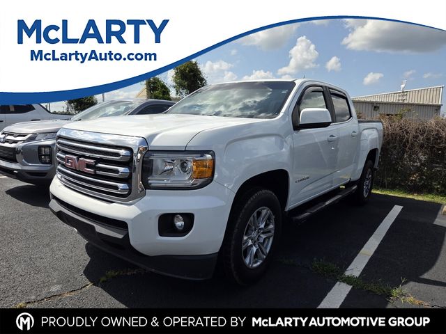 Summit White 2019 GMC Canyon SLE Crew Cab RWD Pickup Truck 4X2 8-Speed Automatic