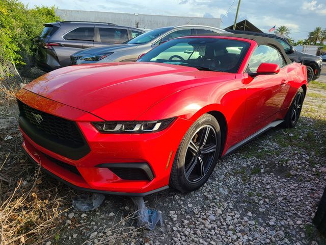 Red 2024 Ford Mustang EcoBoost Premium Convertible RWD Convertible Rear-Wheel Drive Automatic