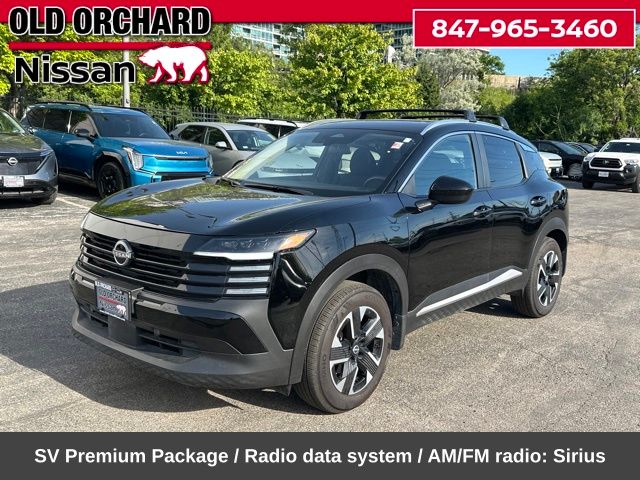 Super Black 2025 Nissan Kicks SV AWD SUV / Crossover All-Wheel Drive Continuously Variable Transmission