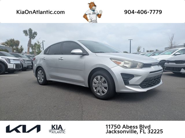 Silky Silver 2022 Kia Rio S FWD Sedan Front-Wheel Drive Continuously Variable Transmission