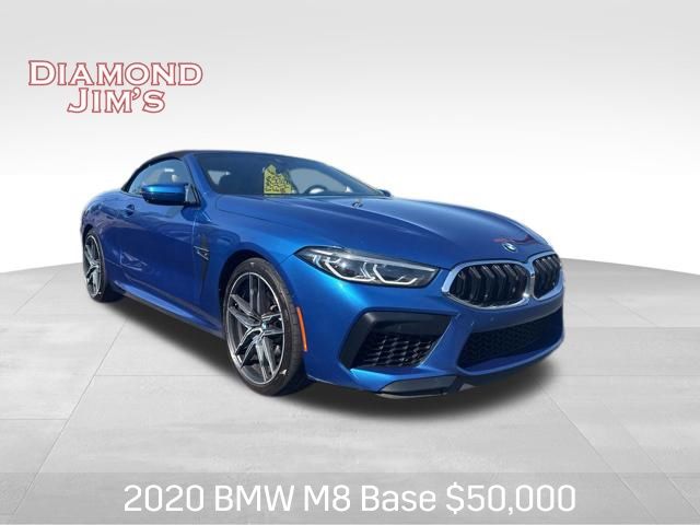 Sonic Speed Blue Metallic 2020 BMW M8 Competition Convertible AWD Convertible All-Wheel Drive 8-Speed Automatic