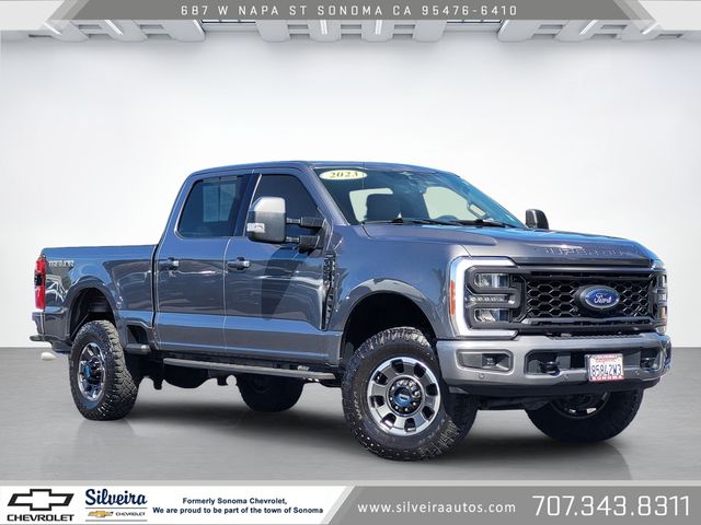 Gray Metallic 2023 Ford F-250 Super Duty Pickup Truck Four-Wheel Drive Automatic