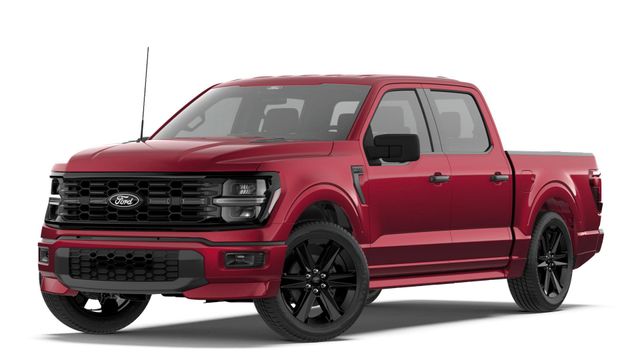 Ruby Red Metallic Tinted Clearcoat 2026 Ford F-150 STX 4dr SuperCrew 4WD Pickup Truck Four-Wheel Drive Automatic