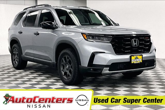 Lunar Silver Metallic 2024 Honda Pilot TrailSport AWD SUV / Crossover All-Wheel Drive 10-Speed Automatic