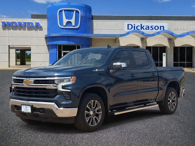 Blue Metallic 2023 Chevrolet Silverado 1500 LT Crew Cab 4WD Pickup Truck Four-Wheel Drive 8-Speed Automatic