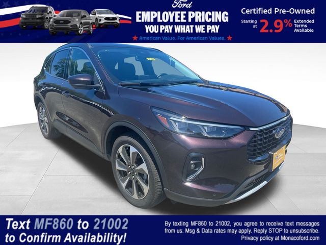 Cinnabar Red 2023 Ford Escape Hybrid Platinum AWD SUV / Crossover All-Wheel Drive Continuously Variable Transmission