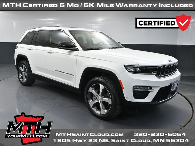 Bright White Clearcoat 2023 Jeep Grand Cherokee 4xe SUV / Crossover Four-Wheel Drive 8-Speed Automatic