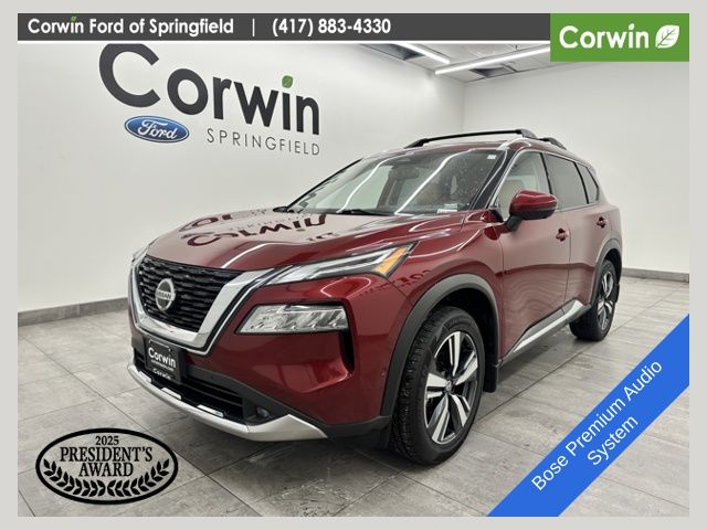Red (Scarlet Ember Tintcoat) 2021 Nissan Rogue Platinum AWD SUV / Crossover All-Wheel Drive Continuously Variable Transmission