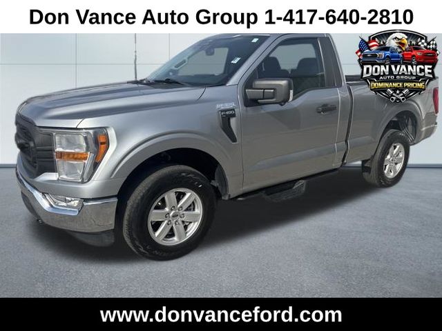 Iconic Silver Metallic 2022 Ford F-150 XL 4WD Pickup Truck Four-Wheel Drive Automatic