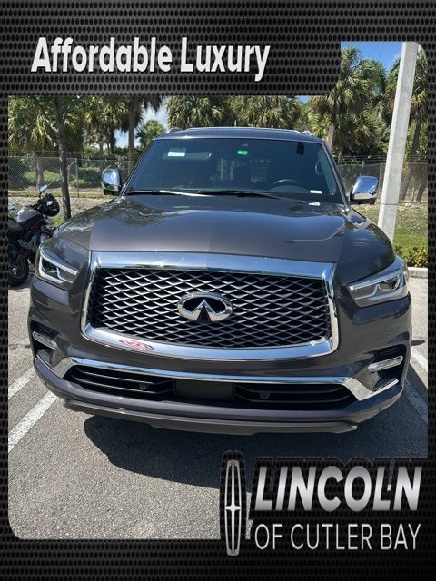Anthracite Gray 2023 INFINITI QX80 Sensory RWD SUV / Crossover Rear-Wheel Drive 7-Speed Automatic