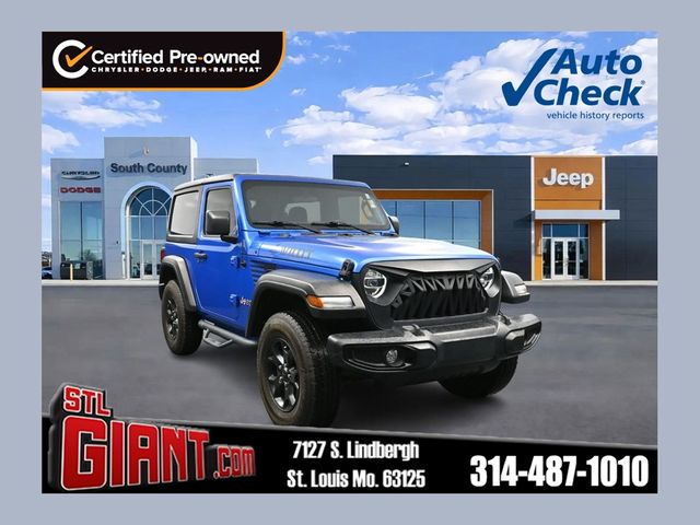 Hydro Blue Pearl Coat 2021 Jeep Wrangler SUV / Crossover Four-Wheel Drive 8-Speed Automatic