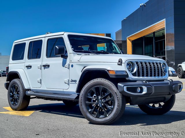 Bright White Clearcoat 2025 Jeep Wrangler 4xe Sahara 4WD SUV / Crossover Four-Wheel Drive 8-Speed Automatic