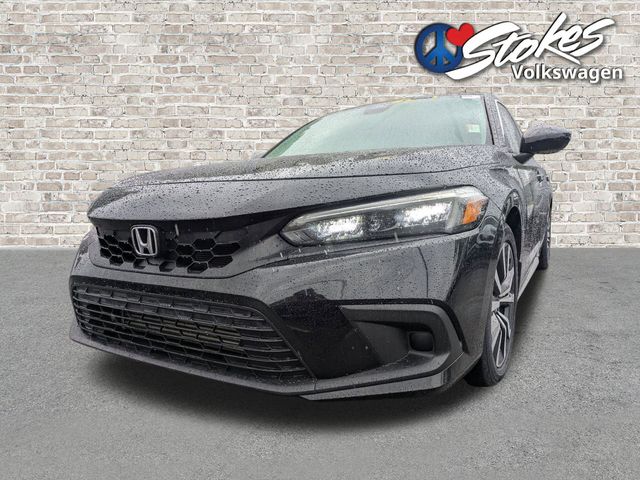 2023 Honda Civic EX-L Black at Stokes Honda North