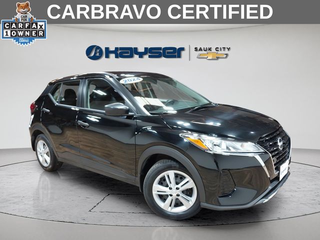 Super Black 2024 Nissan Kicks SUV / Crossover Front-Wheel Drive Continuously Variable Transmission