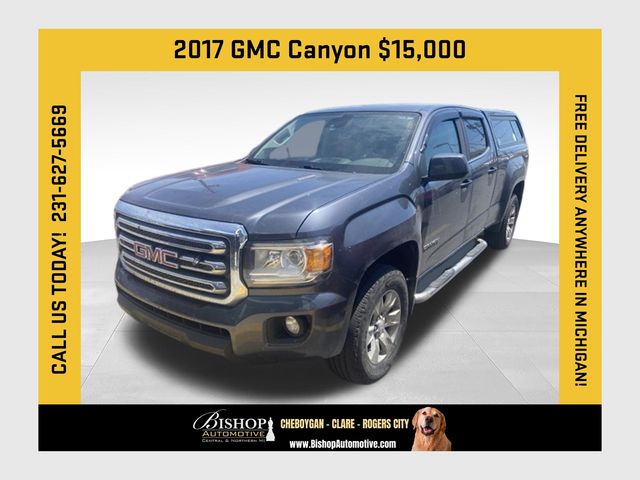 Cyber Gray Metallic 2017 GMC Canyon Pickup Truck Four-Wheel Drive 6-Speed Automatic
