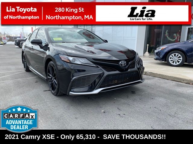 Midnight Black Metallic 2021 Toyota Camry XSE FWD Sedan Front-Wheel Drive 8-Speed Automatic