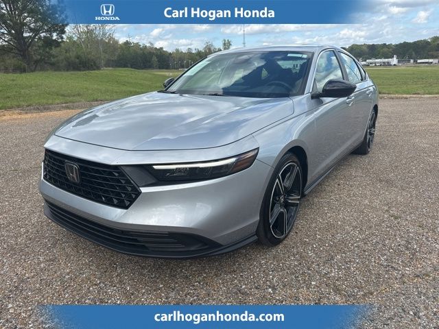 Solar Silver Metallic 2025 Honda Accord Hybrid Sport FWD Sedan Front-Wheel Drive Continuously Variable Transmission