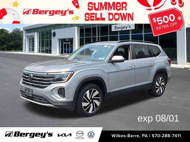 Silver Mist Metallic 2025 Volkswagen Atlas SUV / Crossover All-Wheel Drive 8-Speed Automatic
