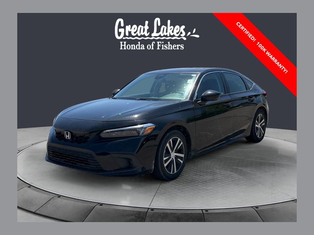 Crystal Black Pearl 2024 Honda Civic Hatchback LX FWD Hatchback Front-Wheel Drive Continuously Variable Transmission