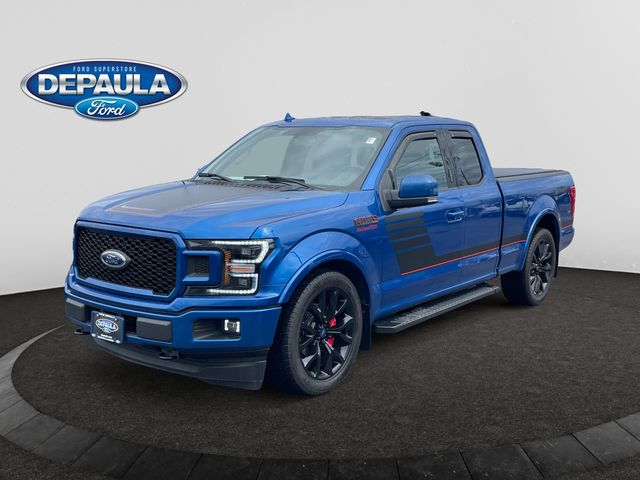 Lightning Blue 2018 Ford F-150 XLT SuperCab 4WD Pickup Truck Four-Wheel Drive Automatic