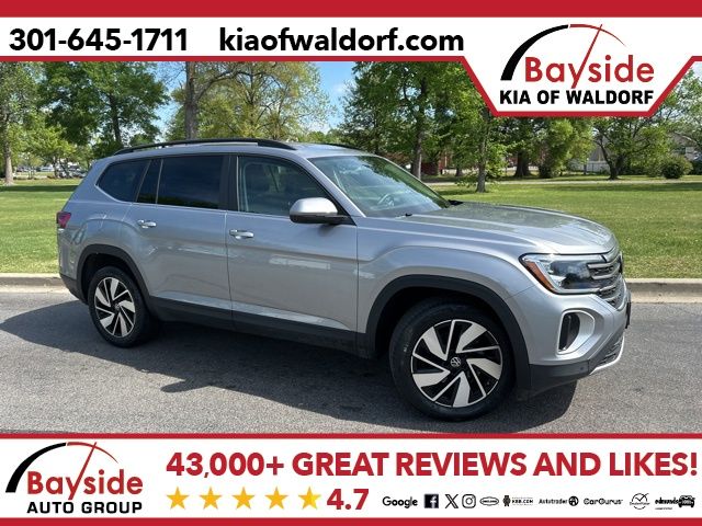 Silver Mist Metallic 2025 Volkswagen Atlas SUV / Crossover All-Wheel Drive 8-Speed Automatic