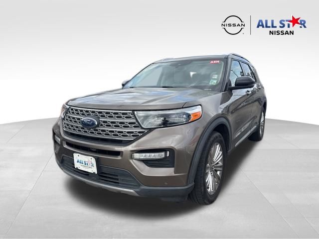 Stone Gray Metallic 2021 Ford Explorer Hybrid Limited RWD SUV / Crossover Rear-Wheel Drive Automatic