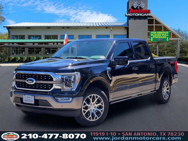 Agate Black Metallic 2023 Ford F-150 King Ranch SuperCrew 4WD Pickup Truck Four-Wheel Drive Automatic