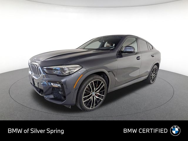 Arctic Gray Metallic 2021 BMW X6 xDrive40i AWD SUV / Crossover All-Wheel Drive 8-Speed Automatic