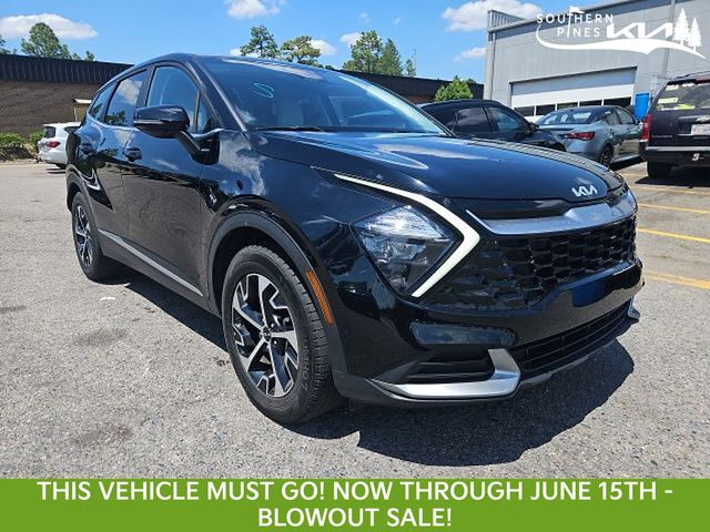 Ebony Black 2023 Kia Sportage EX FWD SUV / Crossover Front-Wheel Drive 8-Speed Automatic
