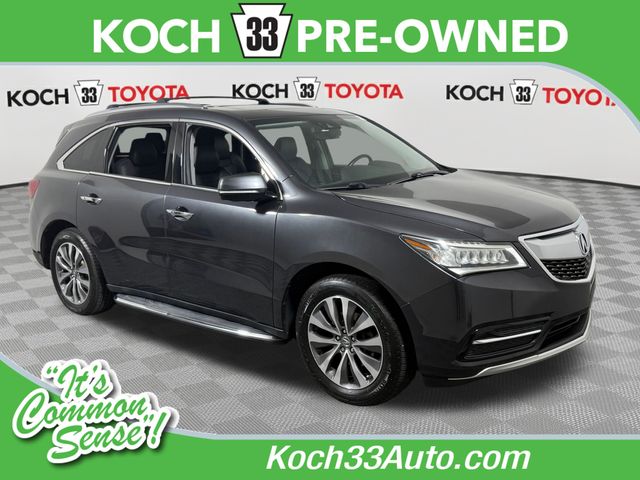 Crystal Black Pearl 2016 Acura MDX SUV / Crossover All-Wheel Drive 9-Speed Automatic