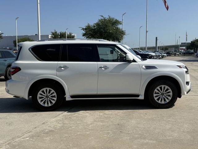 2024 Nissan Armada SV White at Texan Dodge Chrysler Jeep Ram