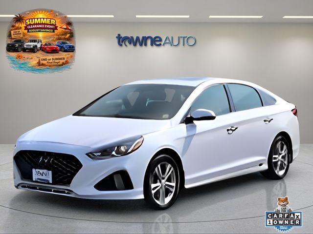 Quartz White Pearl 2019 Hyundai Sonata Sedan Front-Wheel Drive 6-Speed Automatic