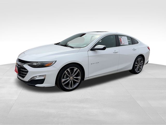 Summit White 2023 Chevrolet Malibu LT with 1LT FWD Sedan Front-Wheel Drive Continuously Variable Transmission