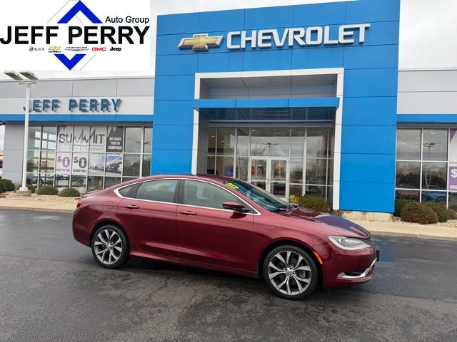 Velvet Red Pearlcoat 2015 Chrysler 200 C Sedan FWD Sedan Front-Wheel Drive 9-Speed Automatic