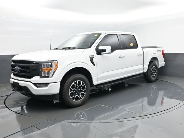 White 2023 Ford F-150 Lariat SuperCrew 4WD Pickup Truck Four-Wheel Drive Automatic