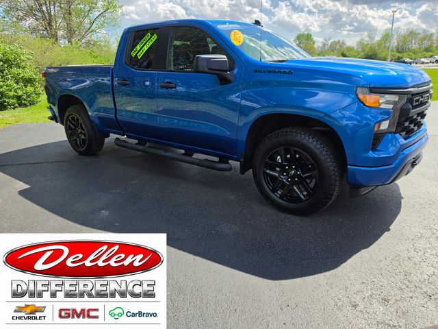 Glacier Blue Metallic 2024 Chevrolet Silverado 1500 Pickup Truck Four-Wheel Drive 8-Speed Automatic