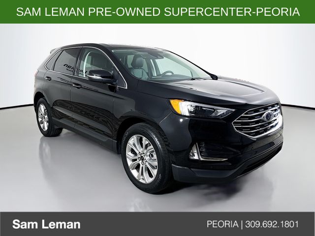 Black Metallic 2024 Ford Edge SUV / Crossover All-Wheel Drive 8-Speed Automatic