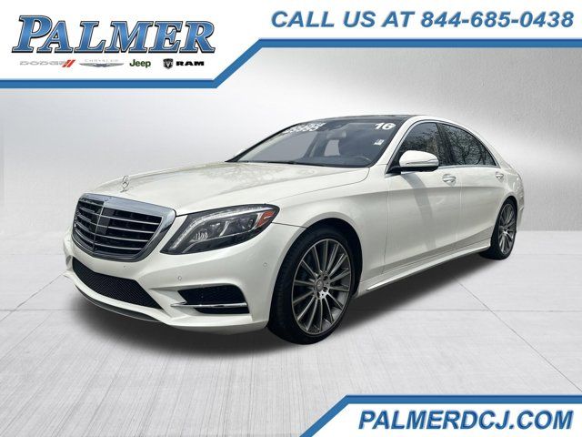 Diamond White 2016 Mercedes-Benz S-Class S 550 Sedan Rear-Wheel Drive 7-Speed Automatic