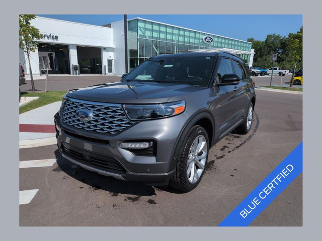 Gray Metallic 2022 Ford Explorer SUV / Crossover All-Wheel Drive Automatic